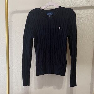 Ralph Lauren Dark Blue Cable Knit Sweater